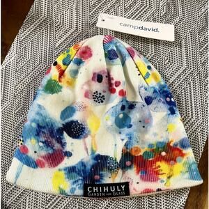 Multicolored Beanie Men's Women's Hat Campdavid Chihuly Garden and Glass EW